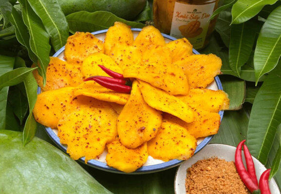 dried mango with chili and salt